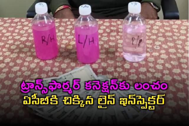 ACB Arrests Line Inspector for Accepting Bribe for Transformer Connection