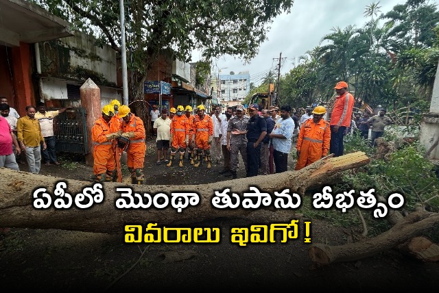 Montha Cyclone Devastation in Andhra Pradesh Two Deaths Reported