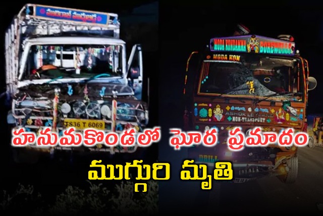 Hanumakonda Road Accident Kills Three Injures Many