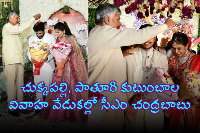AP CM Chandrababu Participates in Pathuri Nagabhushanam Sons Pre Wedding Event