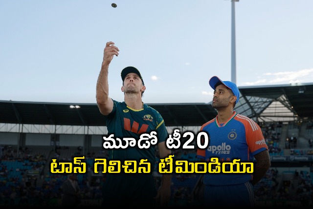 India wins toss in third T20 against Australia