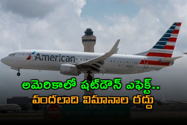 US Government Shutdown Causes Hundreds of Flight Cancellations