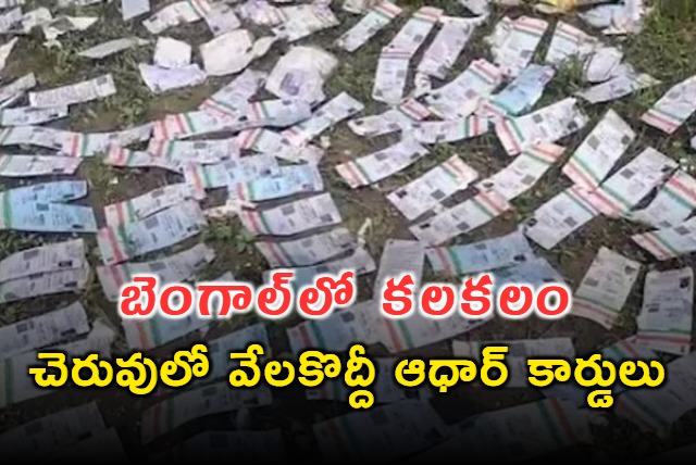 Row in Bengal after hundreds of Aadhaar cards found in pond amid voter roll revision