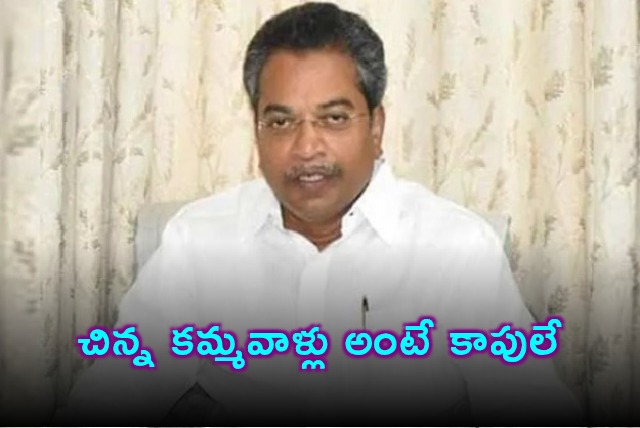 Vasantha Krishna Prasad Says Kapus Were Called Chinna Kammas