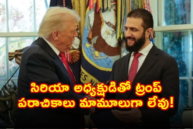 Trump Jokes With Syrian President al Shara About Wives