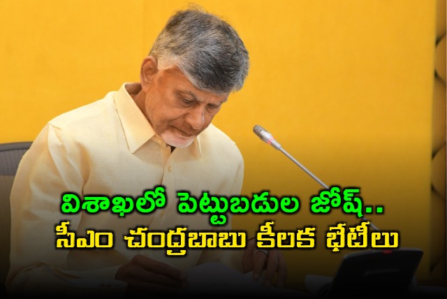 Chandrababu Meetings Before CII Summit Focus on Visakhapatnam Investments