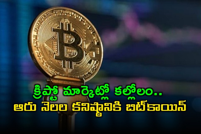 Bitcoin Plunges to Six Month Low Amid Crypto Market Turmoil