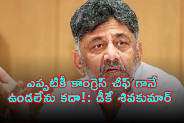 DK Shivakumar Cant Be Congress Chief Forever