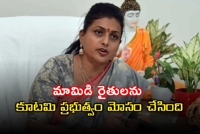 Roja Slams Andhra Pradesh Government Over Mango Farmers Issue