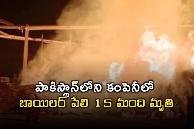 Pakistan Factory Explosion Kills 15 in Punjab