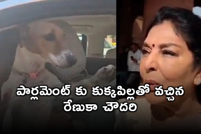Renuka Chowdhury Brings Puppy to Parliament Sparks Controversy