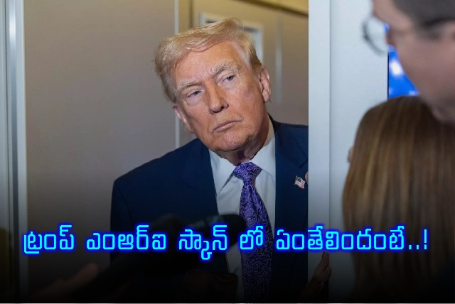 Donald Trump in perfect health MRI scan details revealed