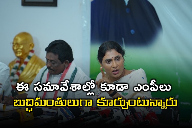 YS Sharmila Slams AP MPs for Inaction in Parliament