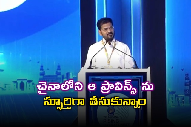 Revanth Reddy Inspired by Chinas Guangdong for Telangana Development