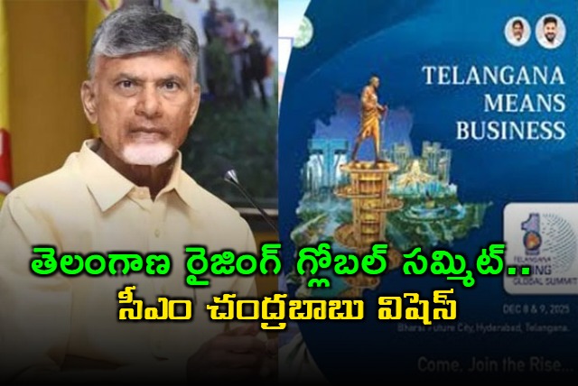 Chandrababu Wishes Telangana Rising Global Summit 2025 Success