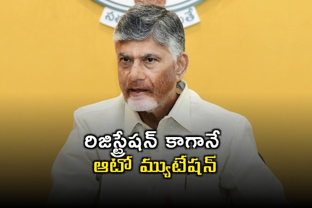 Chandrababu Naidu Orders Auto Mutation After Land Registration