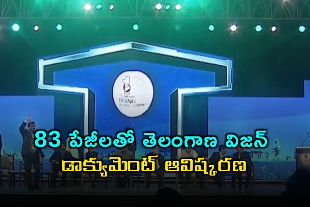 Revanth Reddy Unveils Telangana Vision 2047 Document