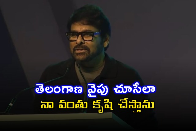 Chiranjeevi Will Strive to Make World Look at Telangana