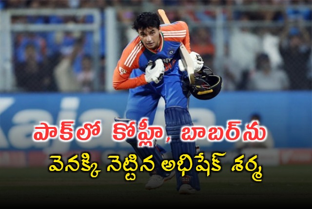 Abhishek Sharma Beats Kohli as Top Searched Athlete in Pakistan