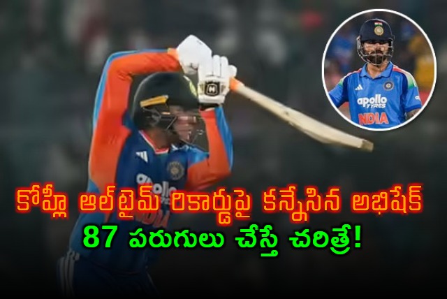 Abhishek Sharma Eyes Virat Kohlis All Time Record