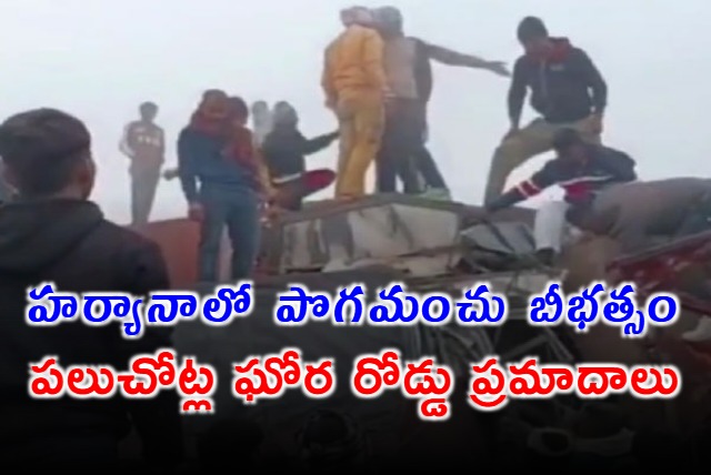 Trucks Crash Into Each Other As Dense Fog Leads To Haryana Highway Pile Up