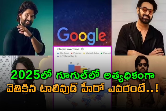 Allu Arjun Most Searched Tollywood Hero on Google in 2025