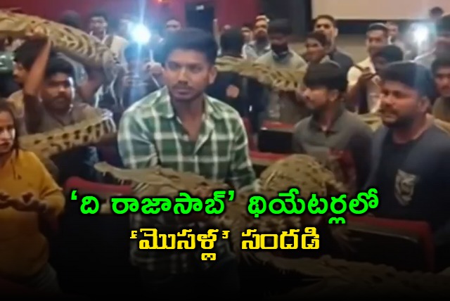 Prabhas The Raja Saab Movie Release Creates Fan Frenzy with Crocodile Props