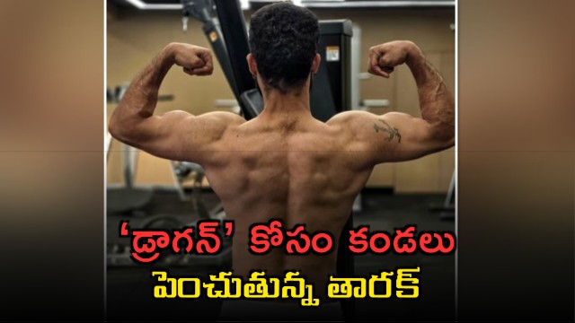 Jr NTR flaunts muscles in workout photo for Dragon movie
