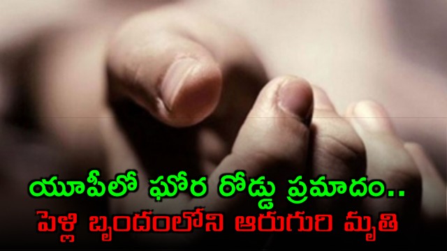 Hapur Road Accident Six Killed in Wedding Party Bus Collision