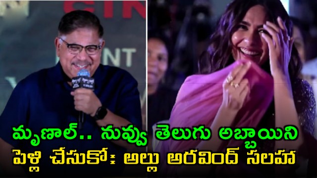 Allu Aravind Wants Mrunal Thakur to Settle in Telugu States