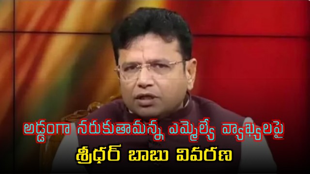 Sridhar Babu Responds to MLAs Controversial Remarks