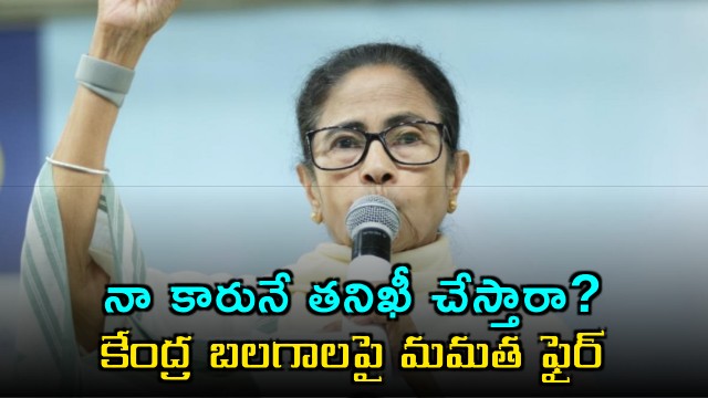 Mamata Banerjee Alleges Car Check by Central Forces