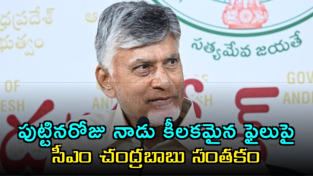 CM Chandrababu approves CMRF requests file on his birthday