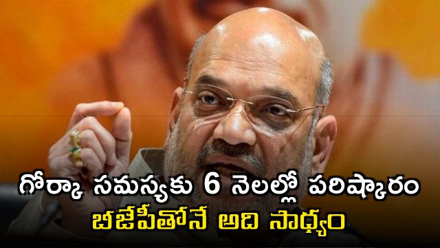will solve gorkha problem with in 6 month if we come to power in WB says Amith Shah
