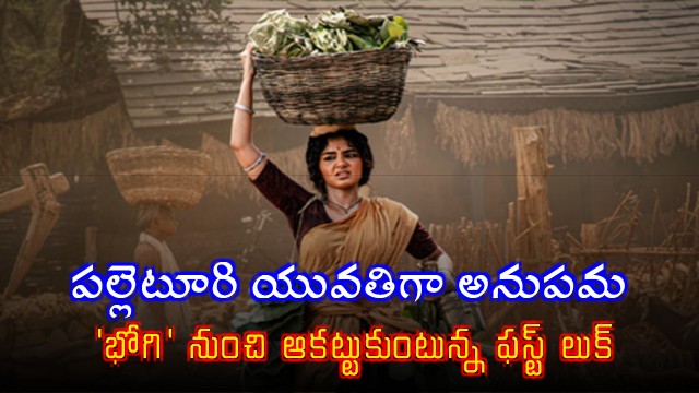 Anupama Parameswarans look as Kandula Sulochana Rani in pan Indian film Bhogi released