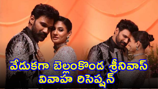 Bellamkonda Sreenivas and Kavya Reddy Wedding Reception Held Grandly
