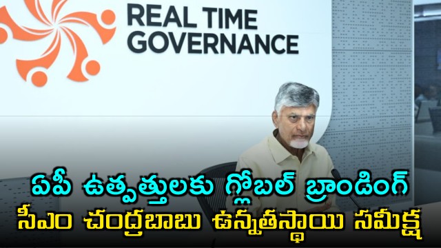 Chandrababu Naidu Focuses on Global Branding for AP Products