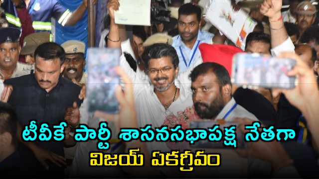 Vijay Elected as TVK Legislative Party Leader