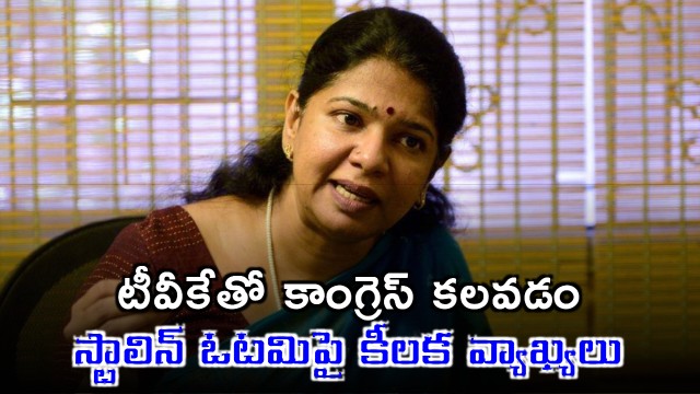 Kanimozhi Comments on Congress Alliance with TVK and Stalins Defeat