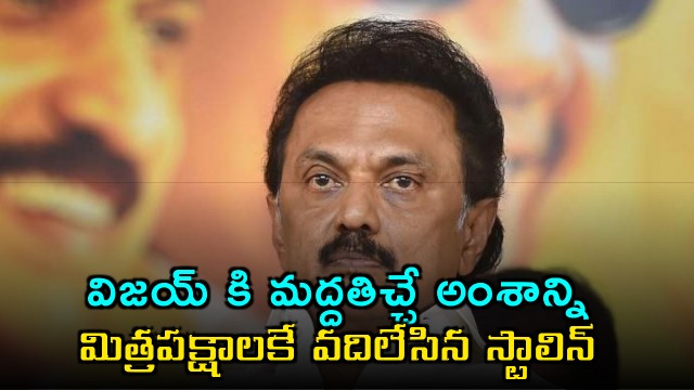 Stalin Leaves Vijay Support Decision to Allies Key Development