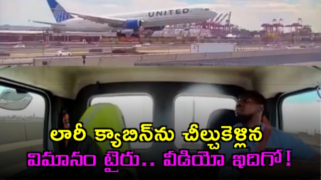 United Airlines plane tire hits bakery truck driver Warren Bordley