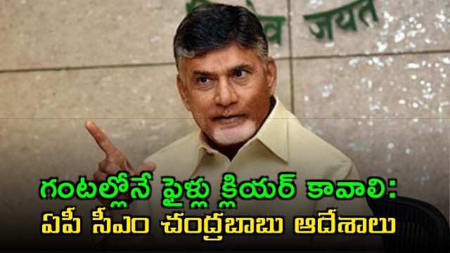 Chandrababu Orders File Clearance Within Hours Single Dashboard in 90 Days