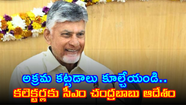 Chandrababu Naidu Orders Collectors to Demolish Illegal Structures