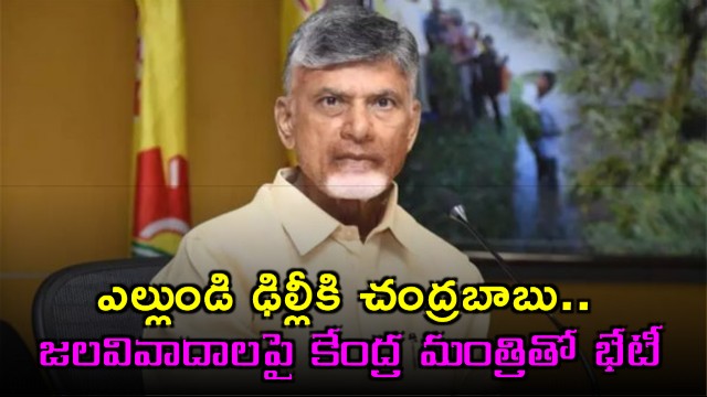 Chandrababu Naidu to Visit Delhi for Key Meeting on Water Disputes