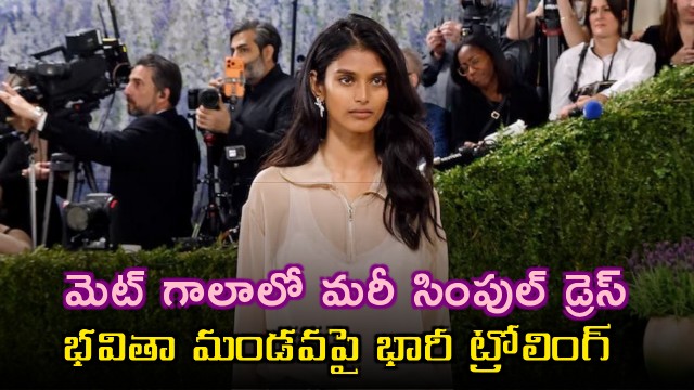 Bhavita Mandava Trolled for Simple Dress at Met Gala