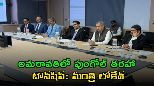 Nara Lokesh Announces Punggol Like Township in Amaravati