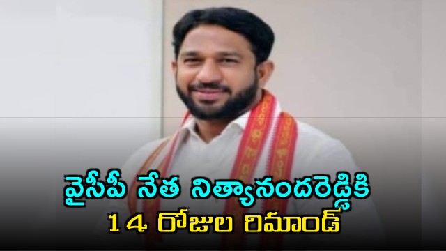 YSRCP Leader Nityananda Reddy Remanded for 14 Days