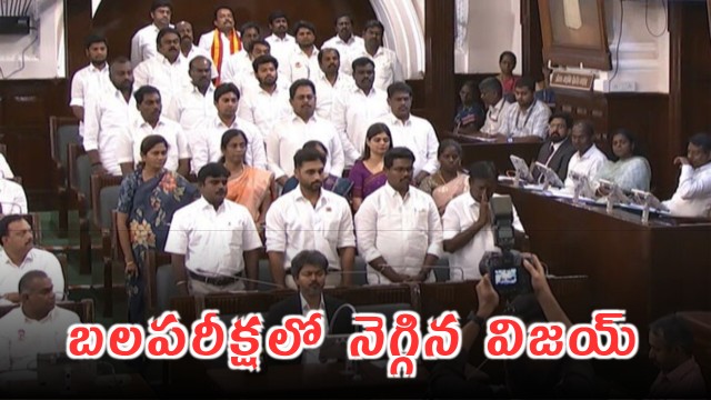 CM Vijay Wins Floor Test With 144 Votes