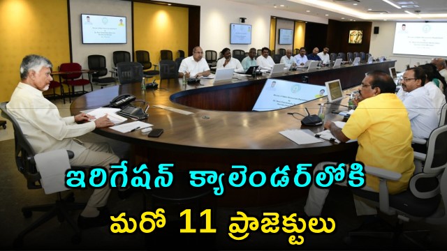 Chandrababu Naidu Reviews Irrigation Projects Adds 11 to Calendar
