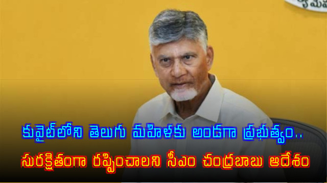 Chandrababu Naidu Orders Safe Return of Telugu Woman from Kuwait